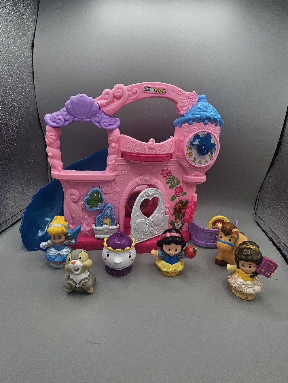 Disney Little People Princess Castle Bundle Belle‎ Cinderella Snow White Animals